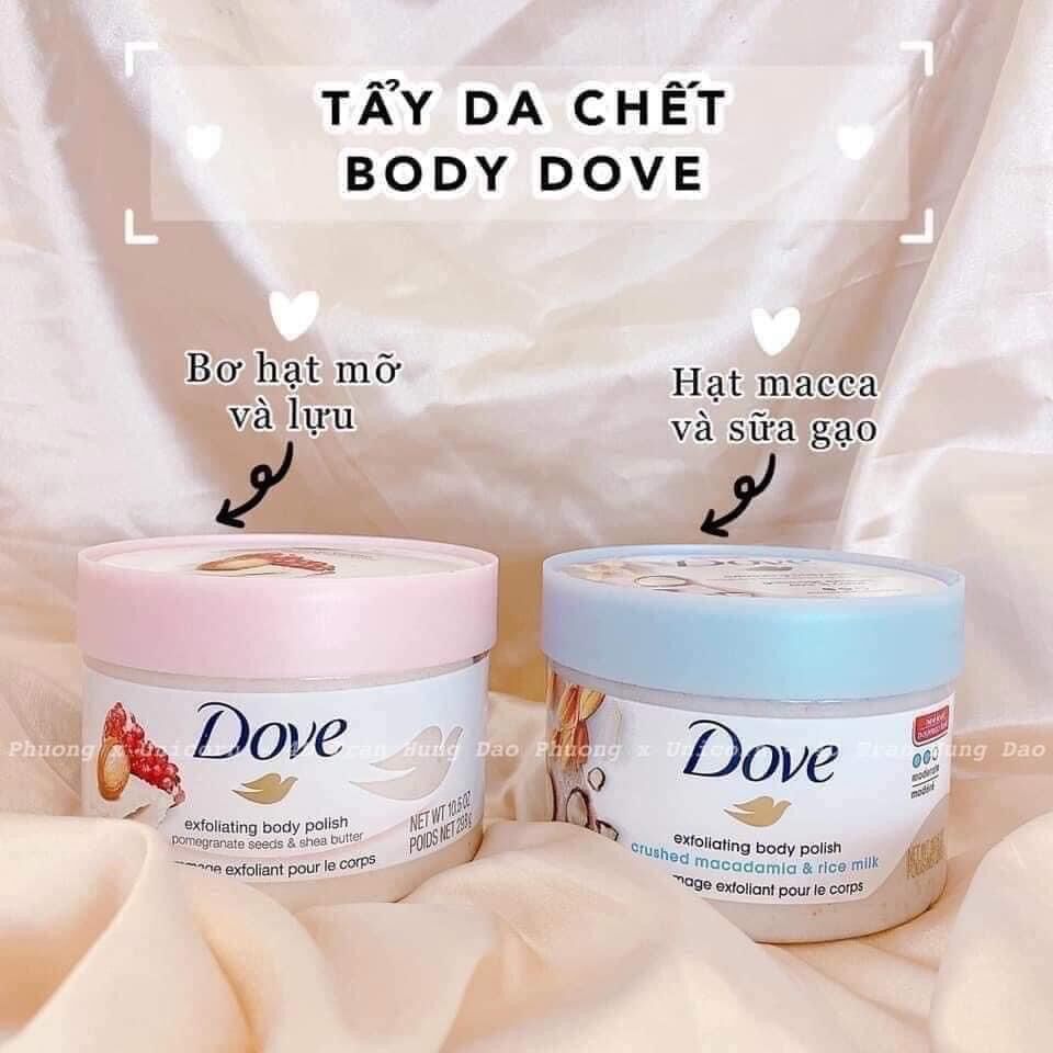 Tẩy da chết dove bản Đức 225ml