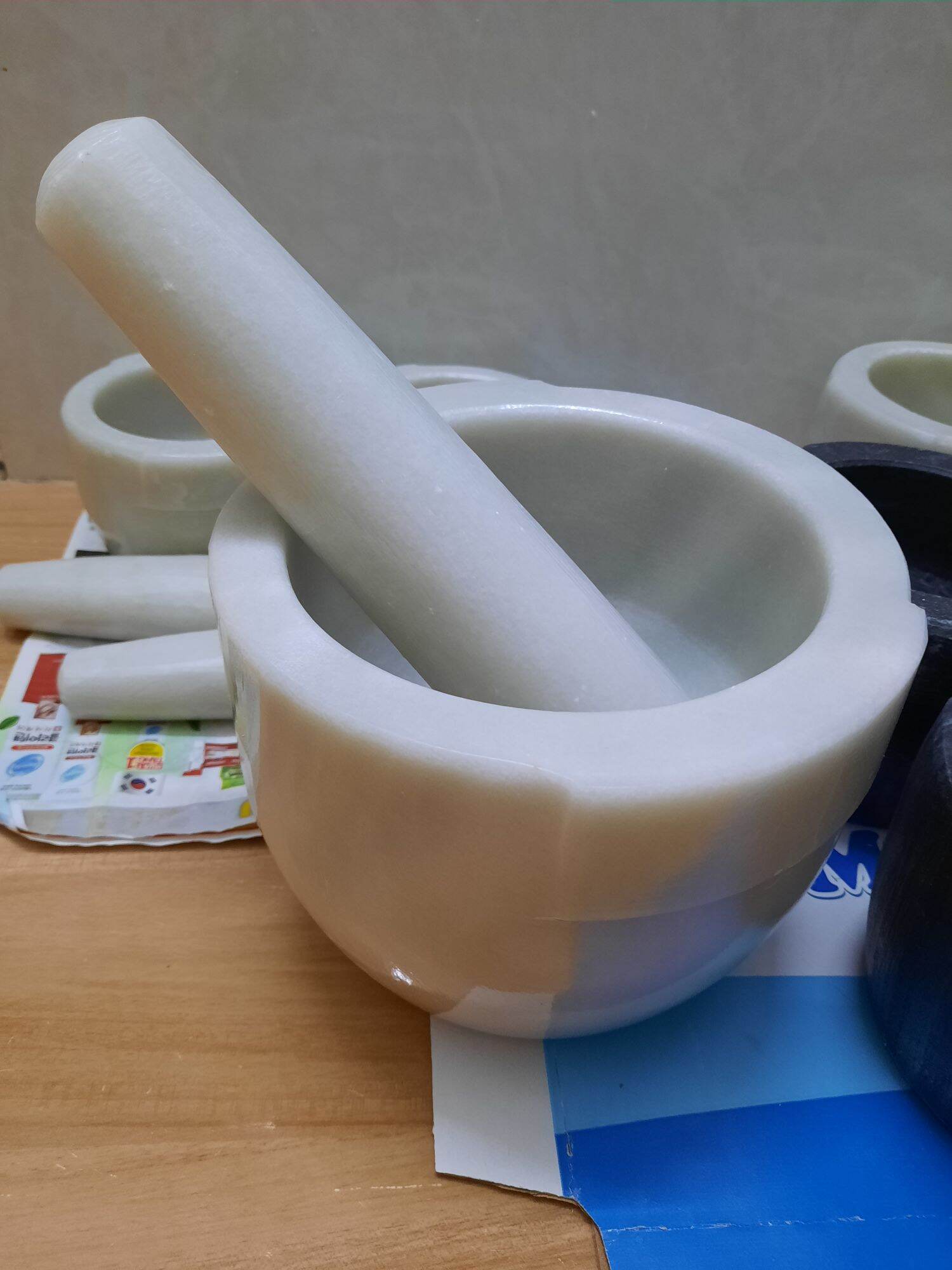 Cối đá Non Nước size 20cm kèm chày đã đánh bóng