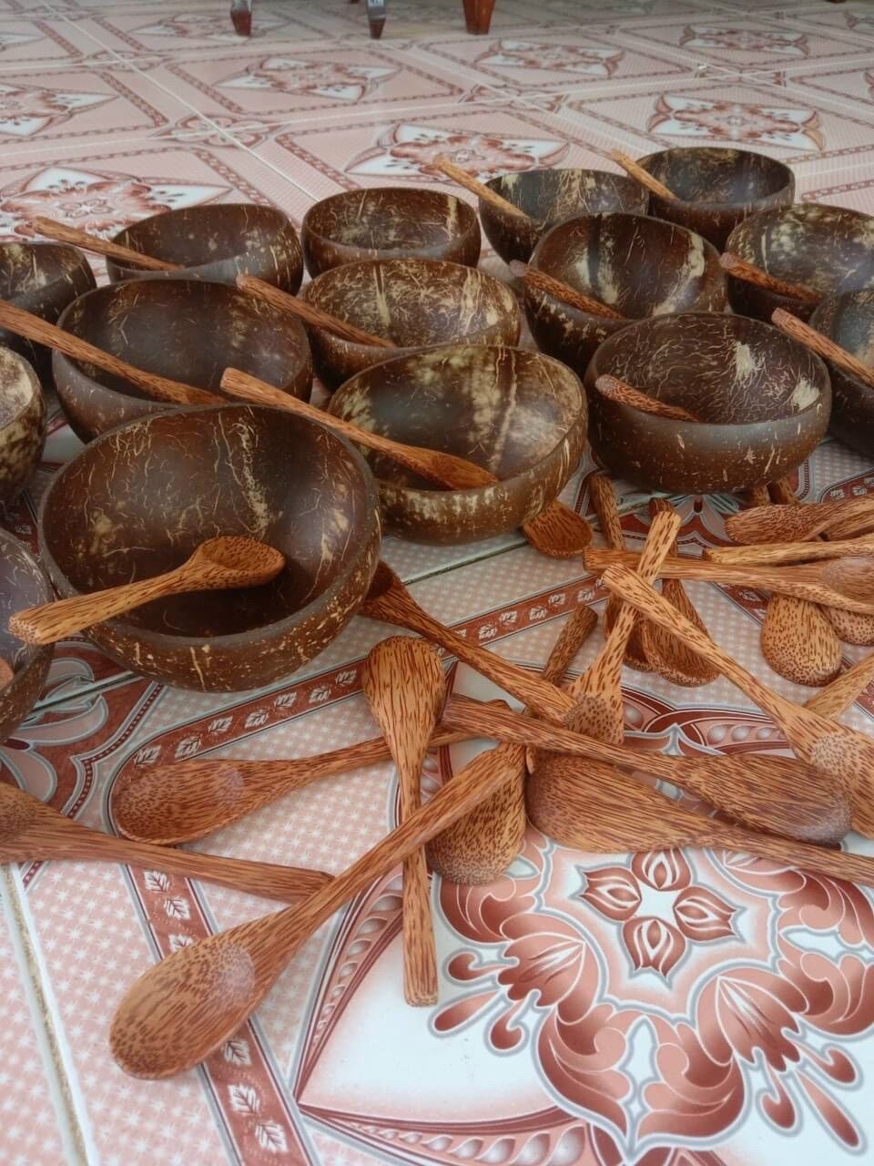 Bộ gáo dừa trộn tắm trắng (1bát + 1 muỗng)