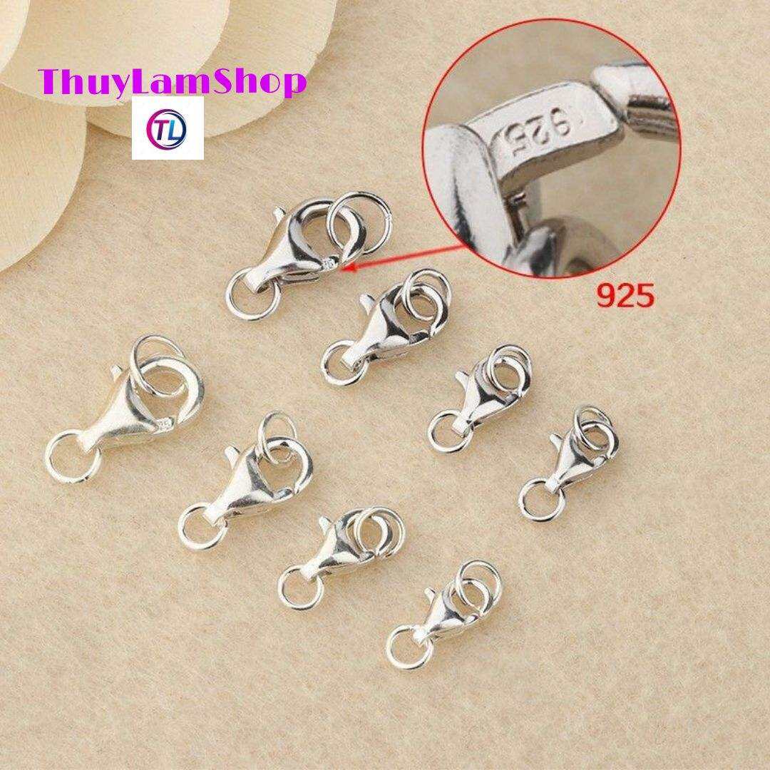 Moc khóa càng cua khóa tôm hùm bạc 925 làm khóa chốt vòng vĩn viễn bảo hành