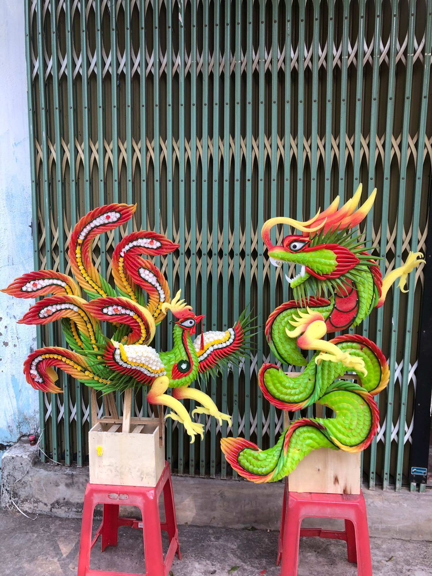 Rồng phụng giả thành phẩm đẹp mắt