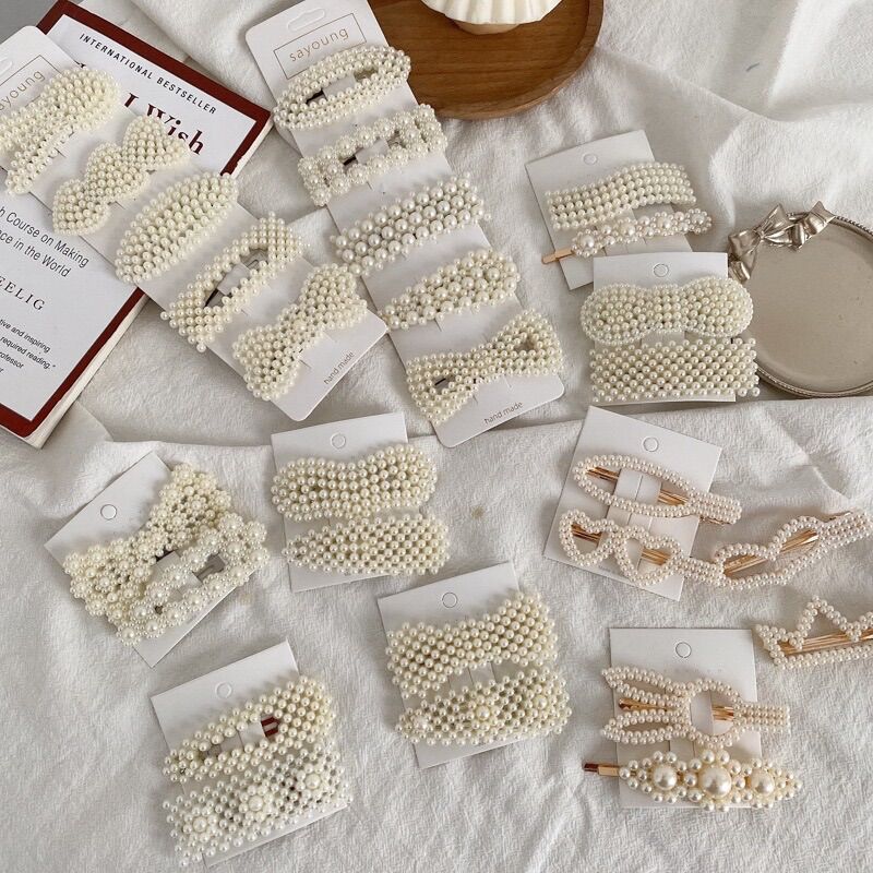SET 10 KẸP TÓC NGỌC SIÊU SANG CHO BẠN GÁI