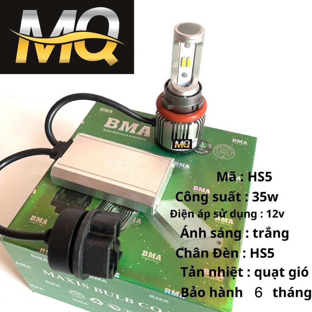 Đèn Pha Led Chân Hs5 Siêu Sáng Xe Airblade 2011 AB 2011 MẬP, PCX 2011, Lead 2011