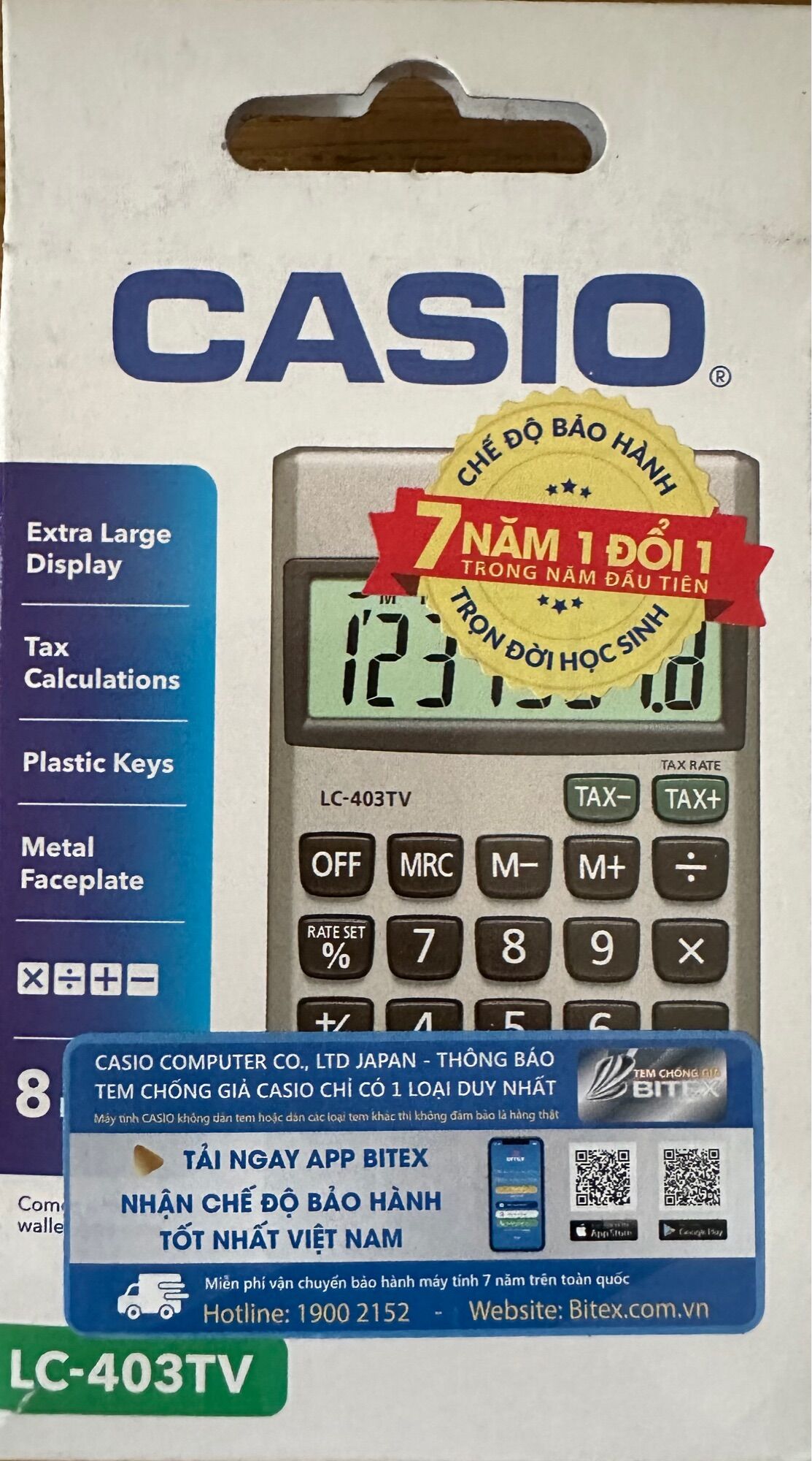 Máy tính casio lc-403tv