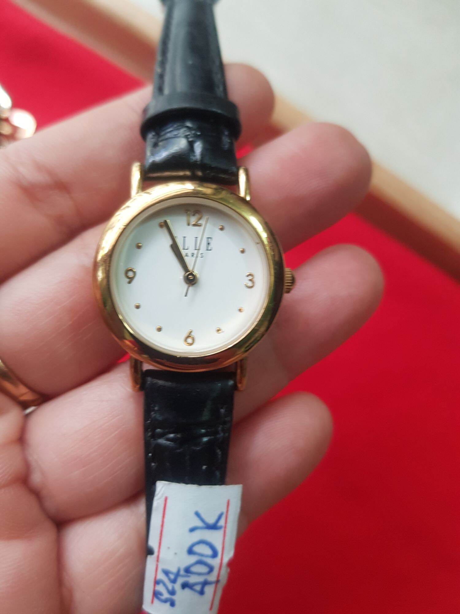 Đồng hồ nữ, si Nhật hiệu ELLE mặt tròn ,size mặt 24mm, độ mới trên 90%