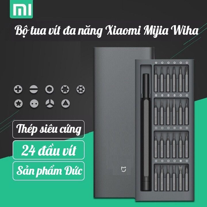Bộ tua vít đa năng Xiaomi Mijia Wiha tuốc nơ vít Xiaomi Wiha, từ Đức, 24 đầu vít