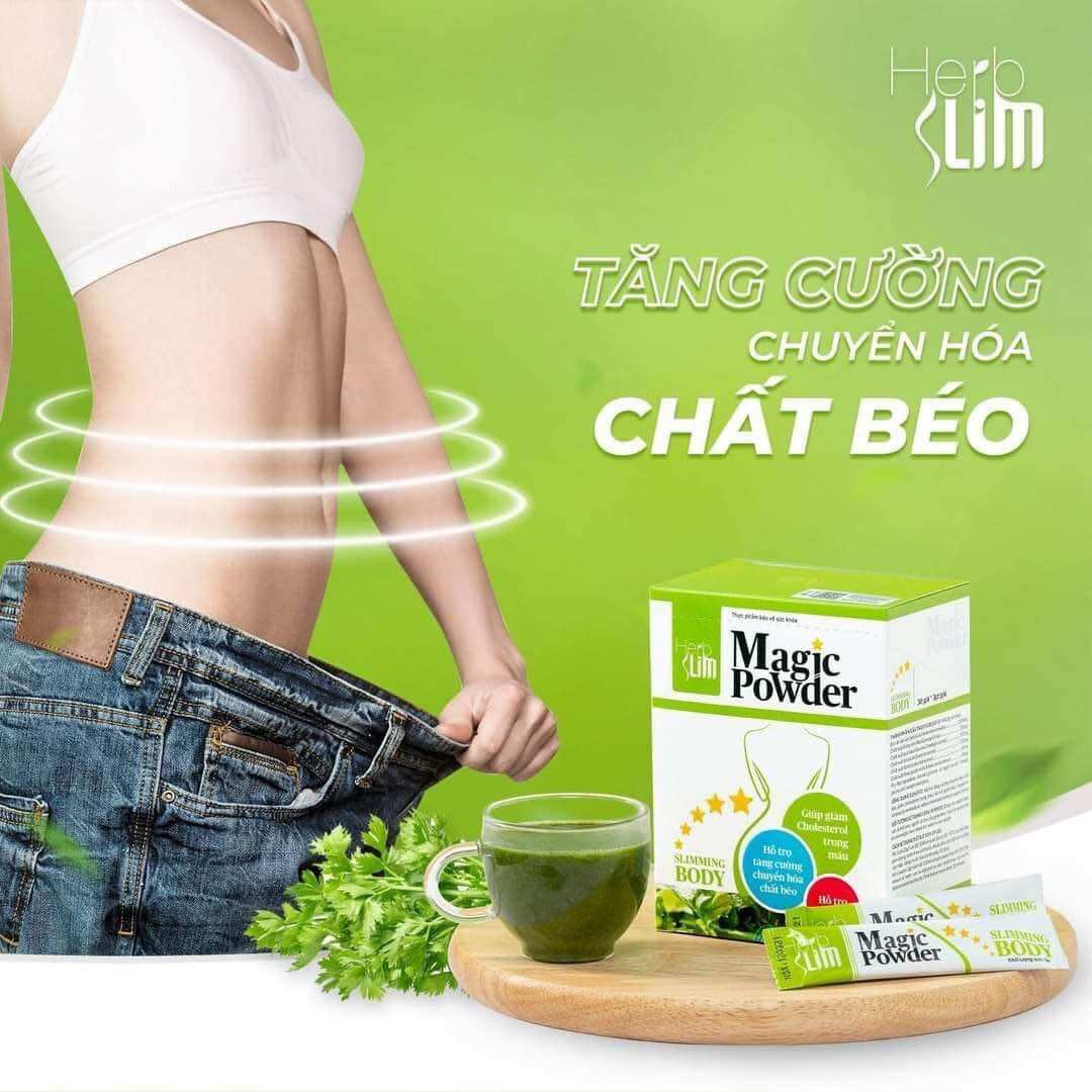Bột cần Tây Hồng sâm Herbslim magic powder