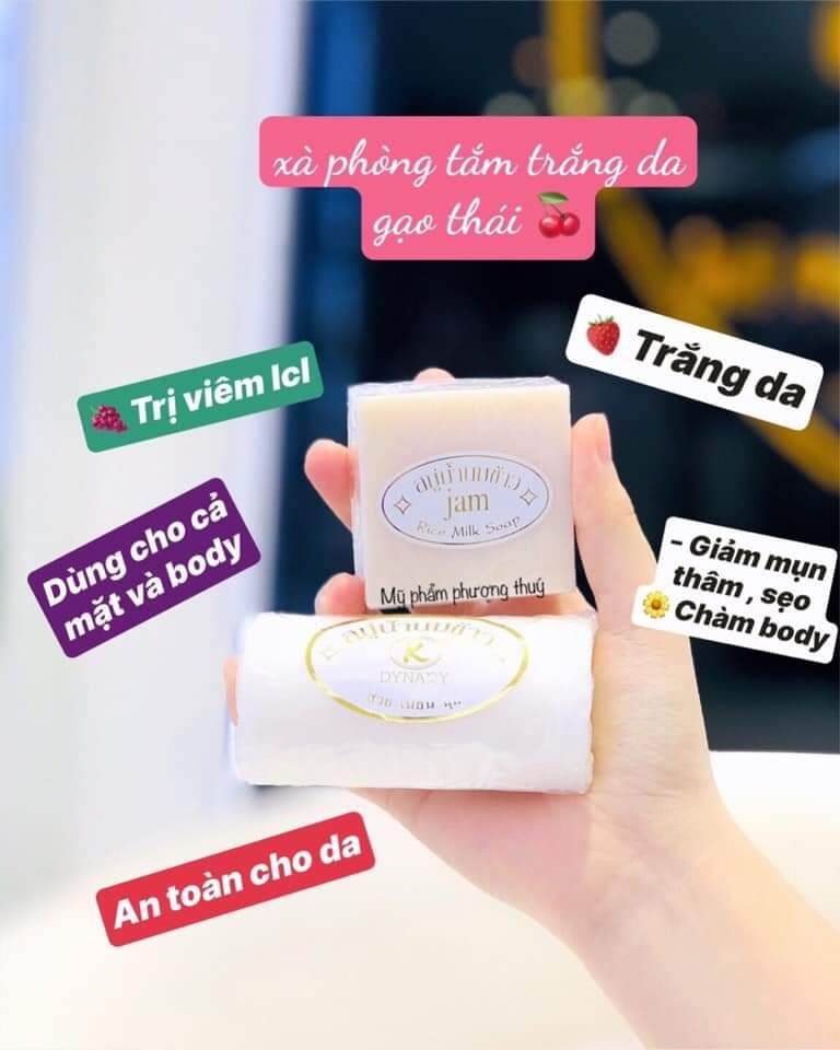 Lốc xà bông gạo Thái Lan 12cục chính hãng