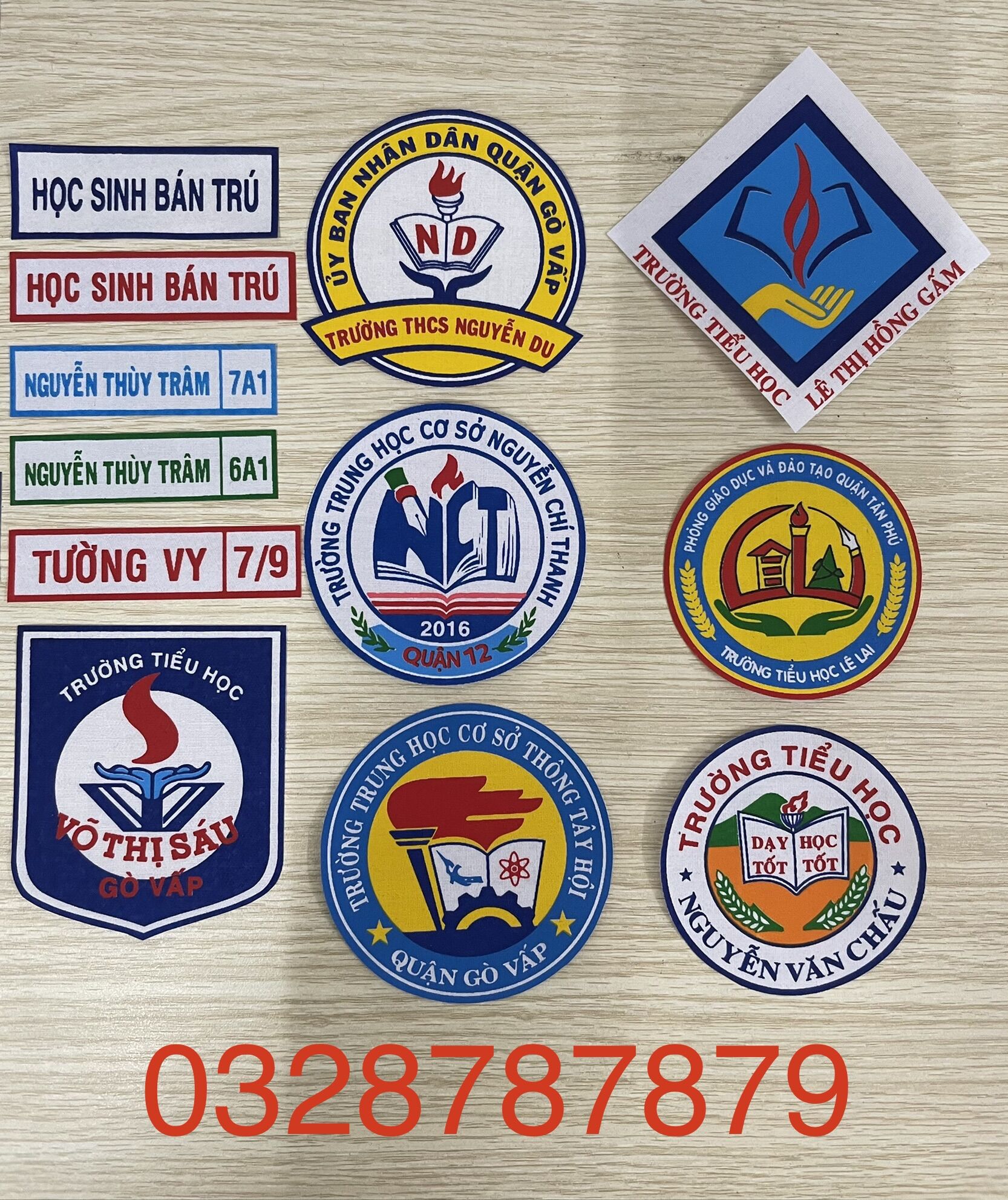 Bảng tên, nhãn tên ủi