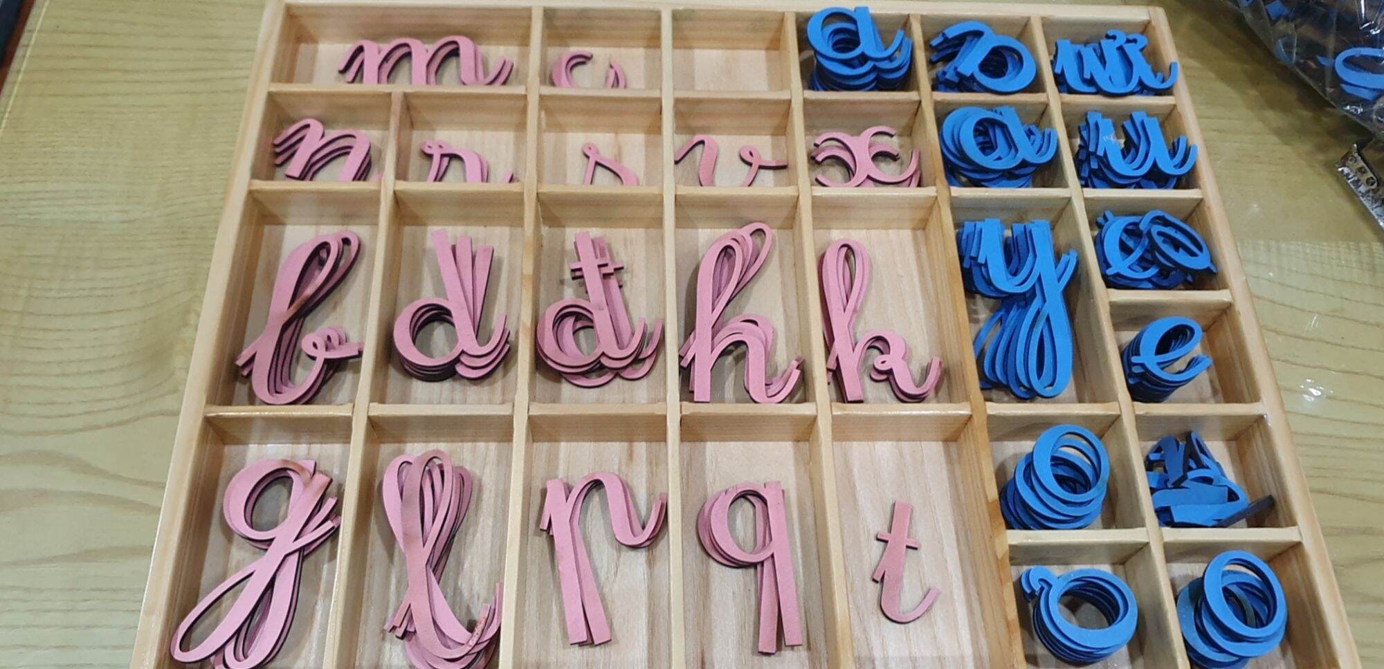 Bộ chữ cái rời viết thường tiếng Việt Montessori