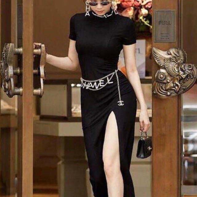 Đai nịt váy dây xích cao cấp / đai váy nữ bản nhỏ