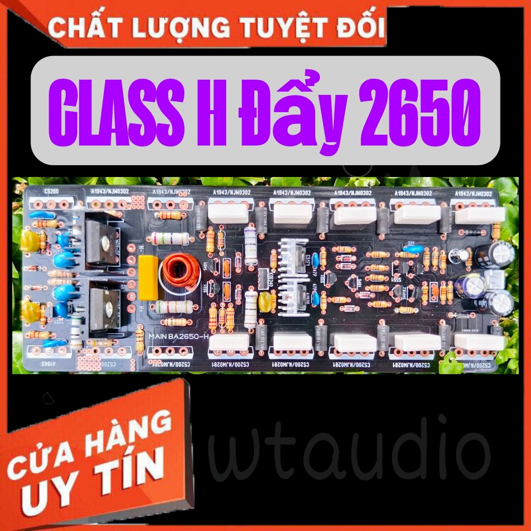 Mạch công suất 16 sò class H main 2650 2U 20Cm 2 cấp nguồn