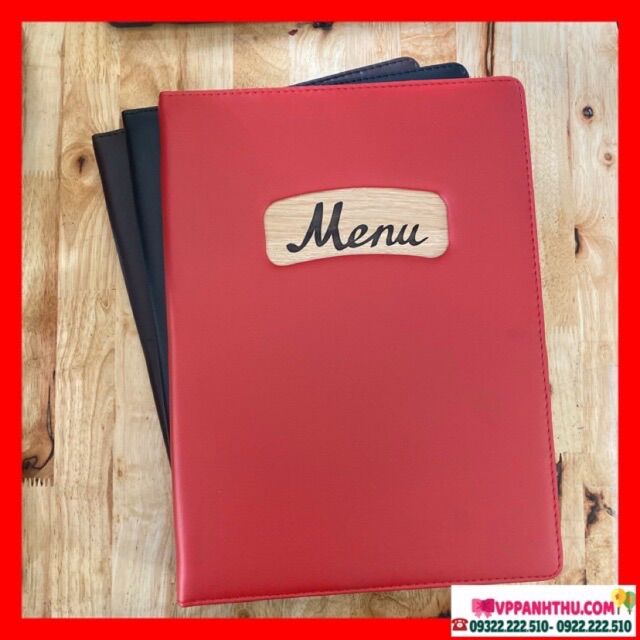 CUỐN BÌA MENU DA 10 LÁ A4 205