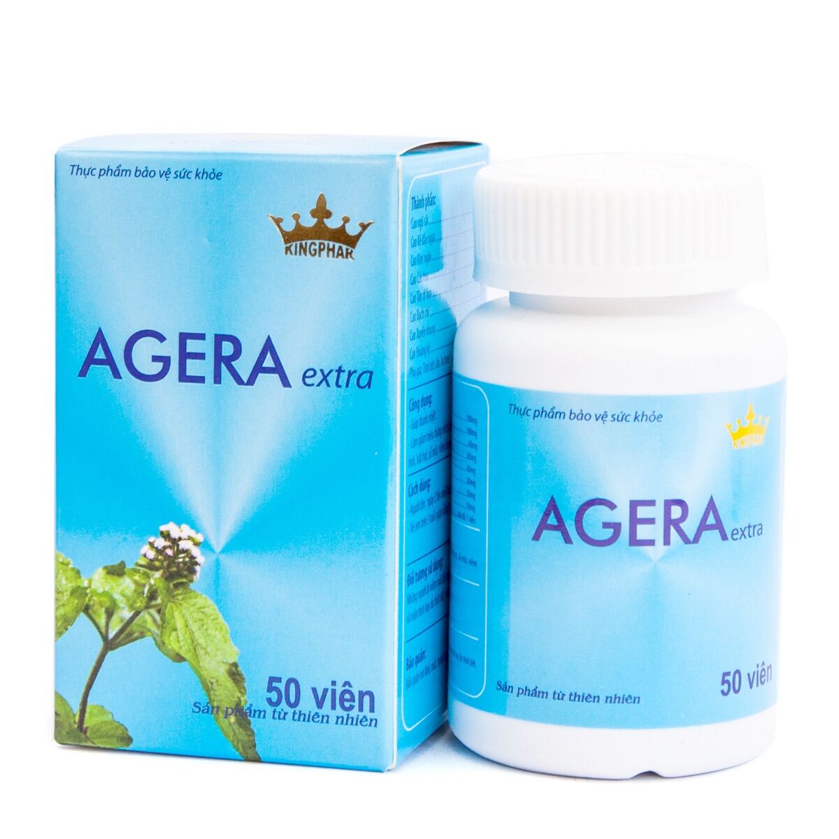 Viên uống Agera extra Kingphar  lọ 50 viên - chống viêm xoang, viêm mũi dị