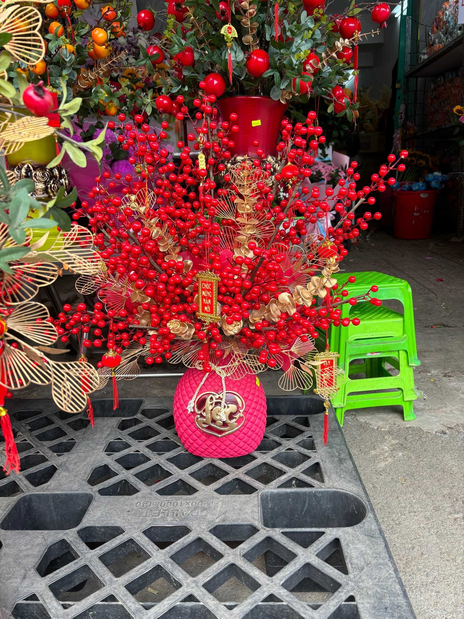 Cành Đào Đông 12 Nhánh Loại Lớn