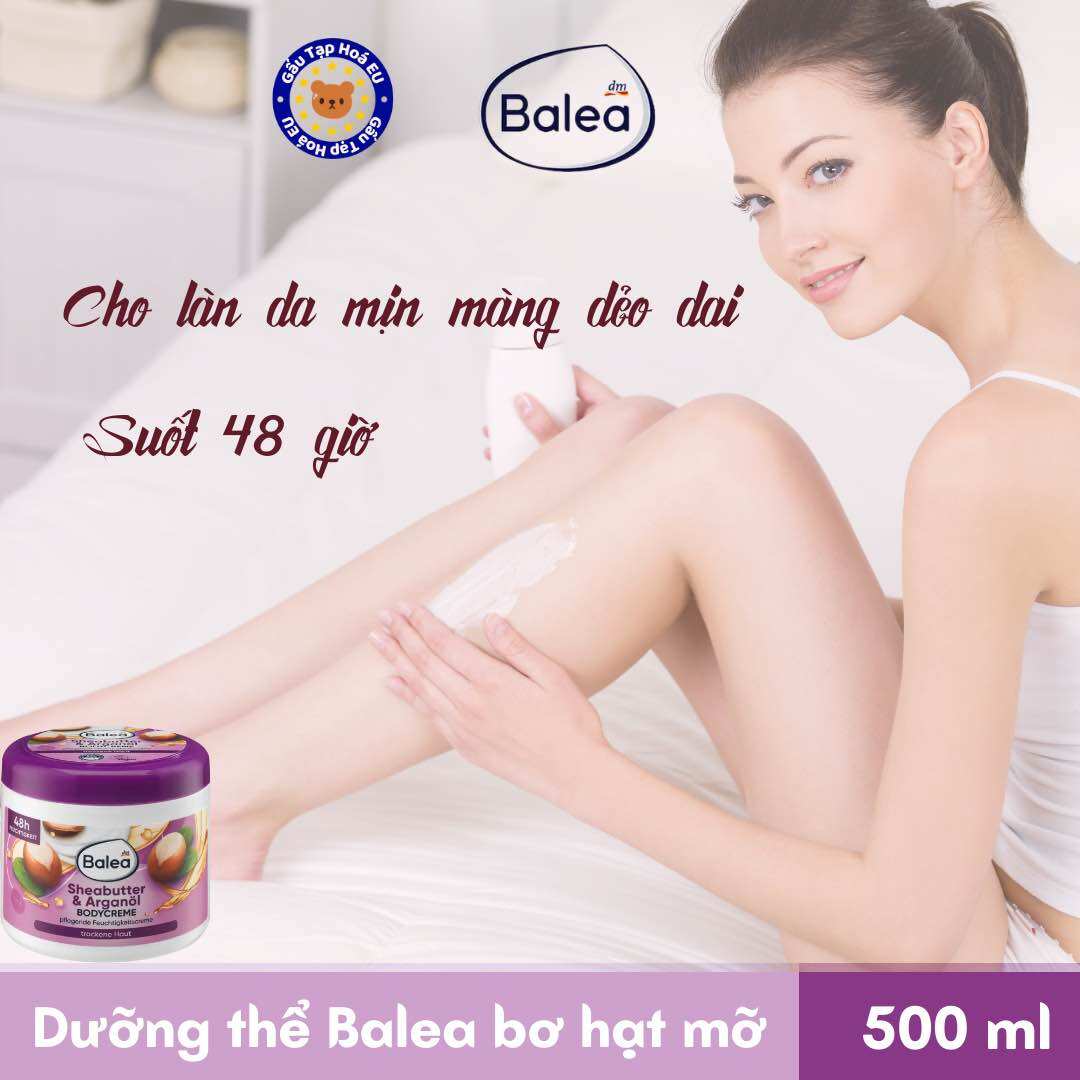 Kem dưỡng thể bơ hạt mỡ Balea, 500ml [ Hàng Đức]