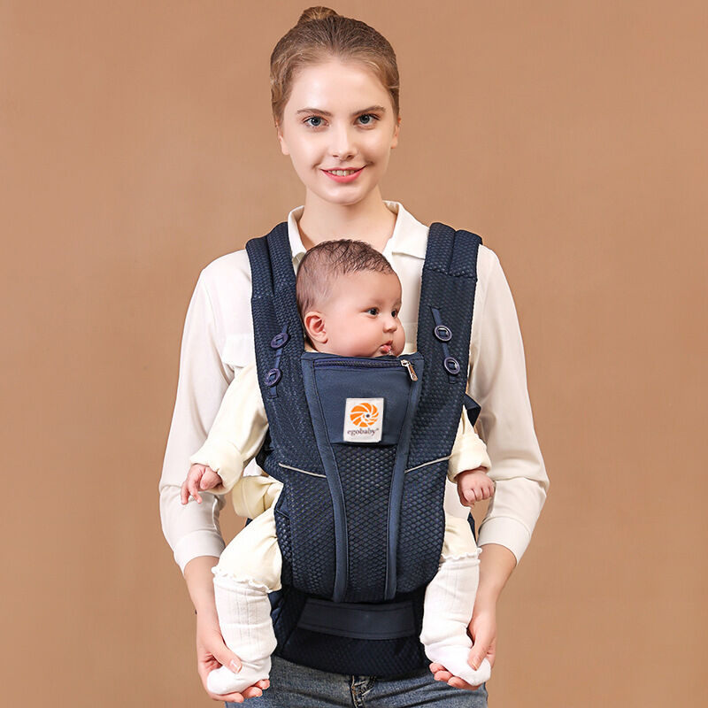 Khăn Địu Em Bé Egobaby Omni Breeze Thoáng Khí Lưới Thoáng Khí 7-45 Lb Mọi Tư Thế Địu Hỗ Trợ Thắt Lưng Nâng Cao Luồng Khí Phía Trước Phía Sau Bên Hông