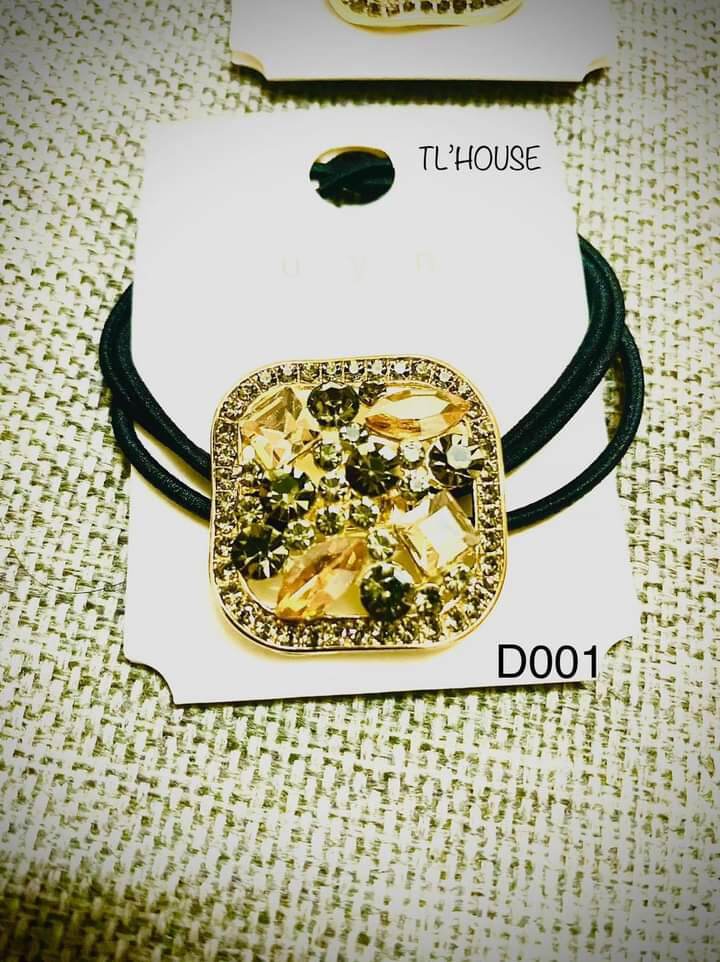 Dây buộc tóc đính pha lê cao cấp - Mã Sp D001