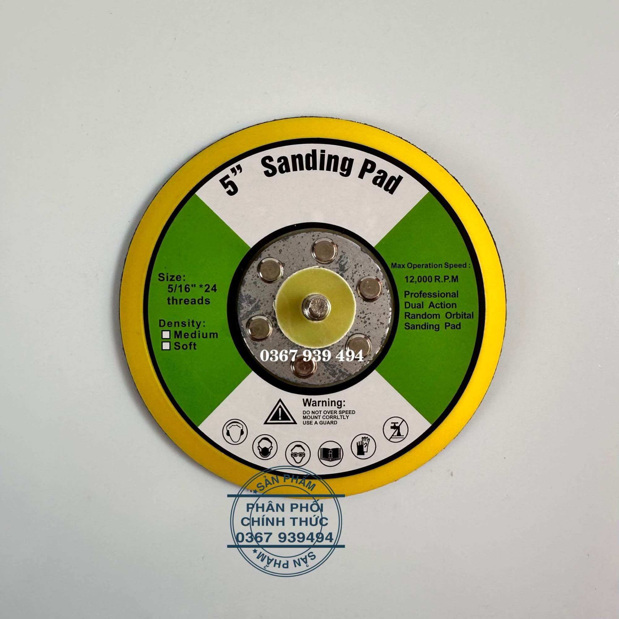 Đế máy chà nhám hơi tròn 2’’ , 3’’ , 5’’