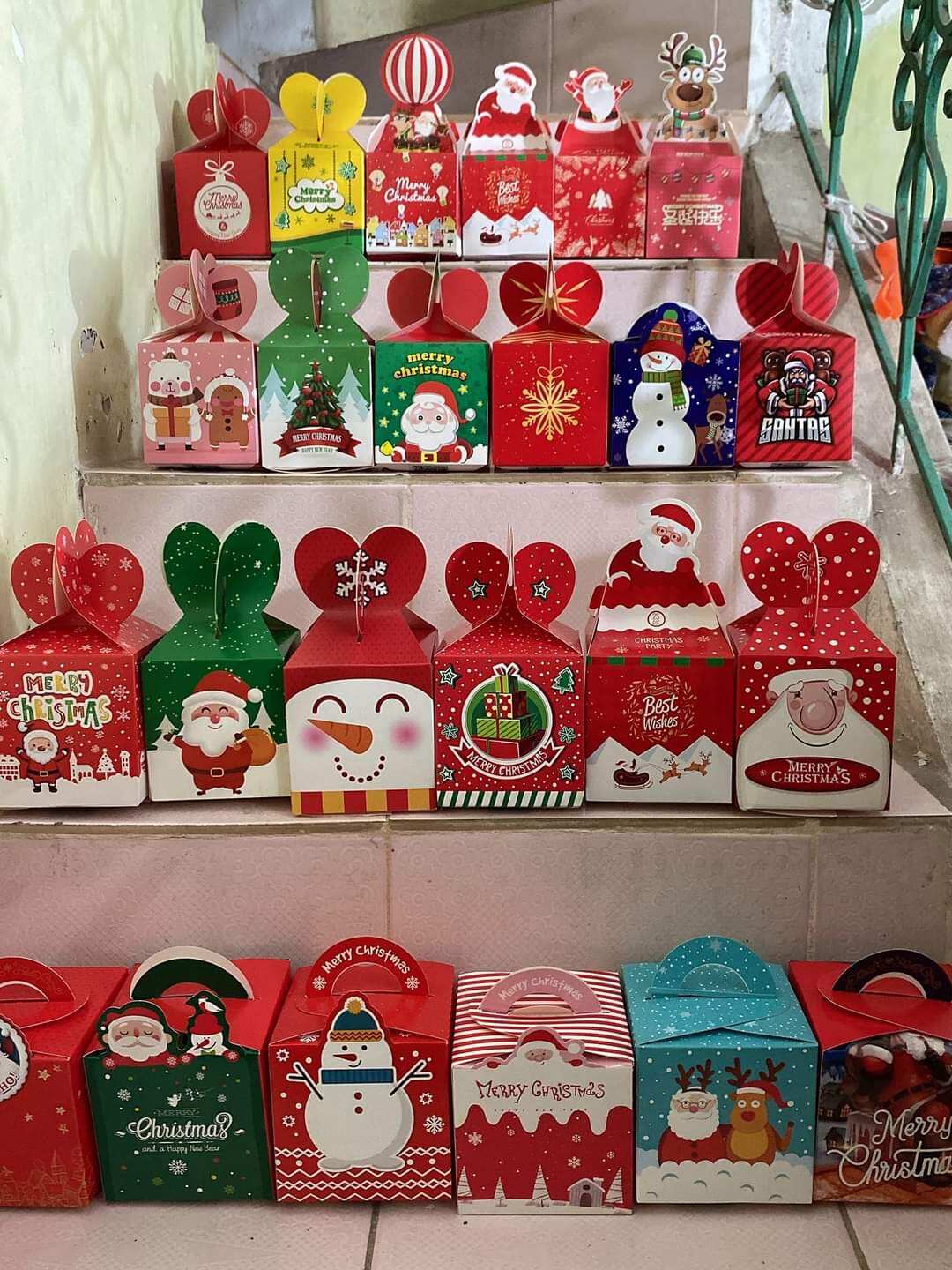 combo tất + hộp quà noel