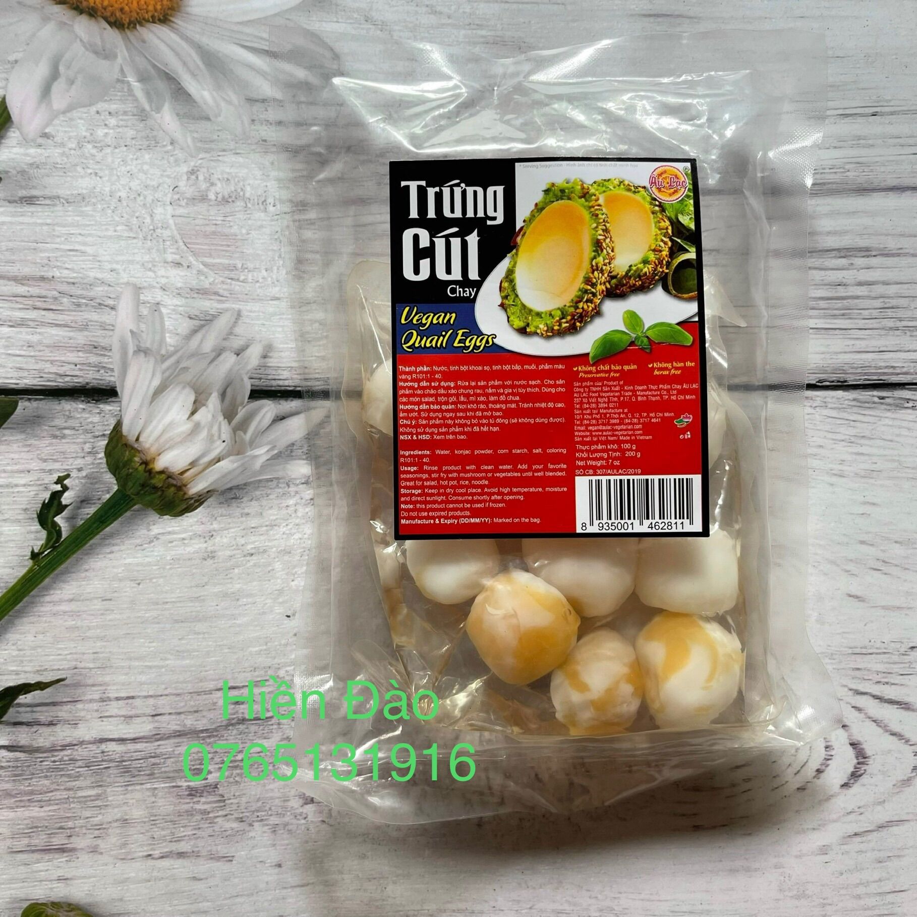 Trứng cút chay âu lạc 200 gr