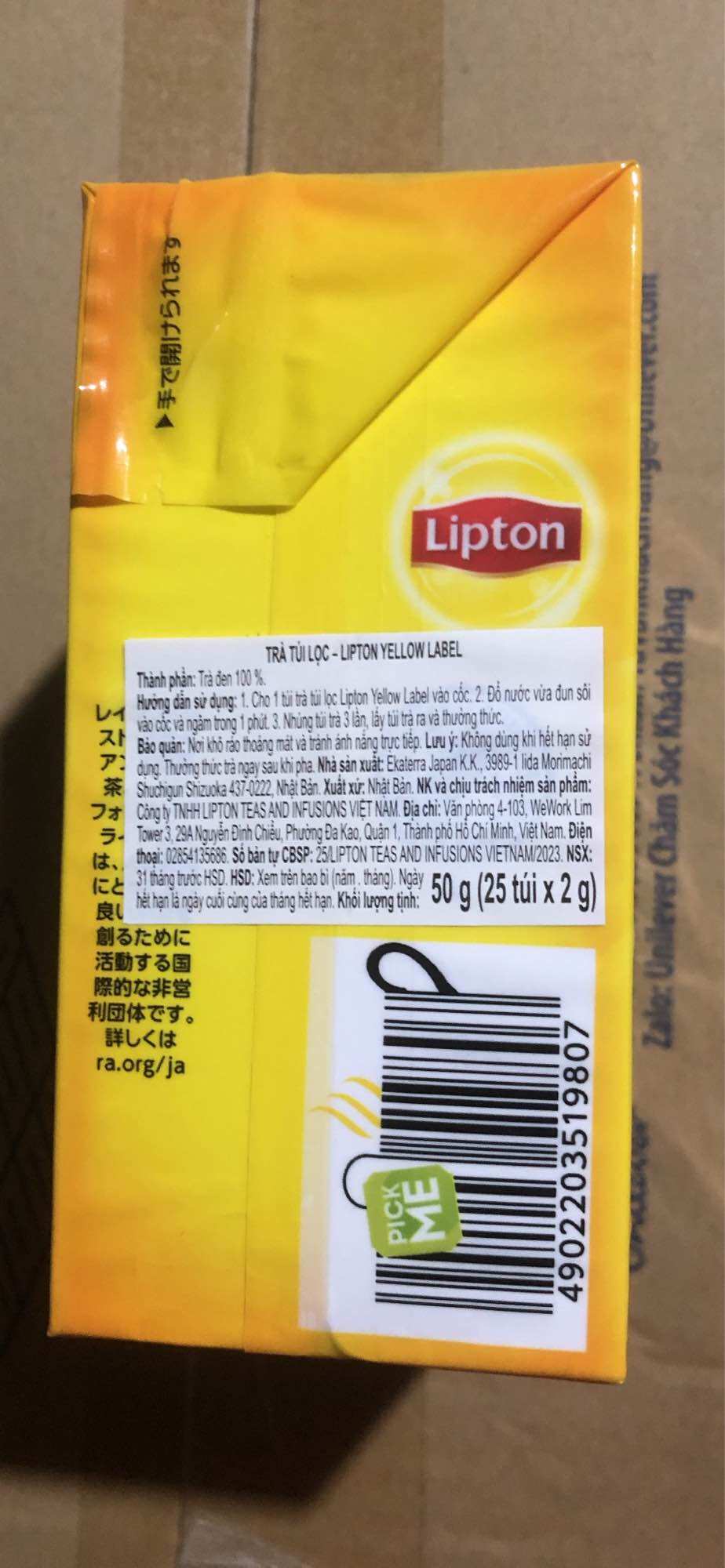 Lipton Tea Box of 25-100 Packs