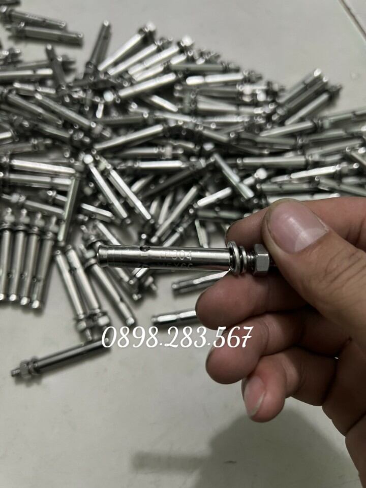 Bộ 10 cái nở đinh inox - tắc kê 6 ly inox 304 nhà yến