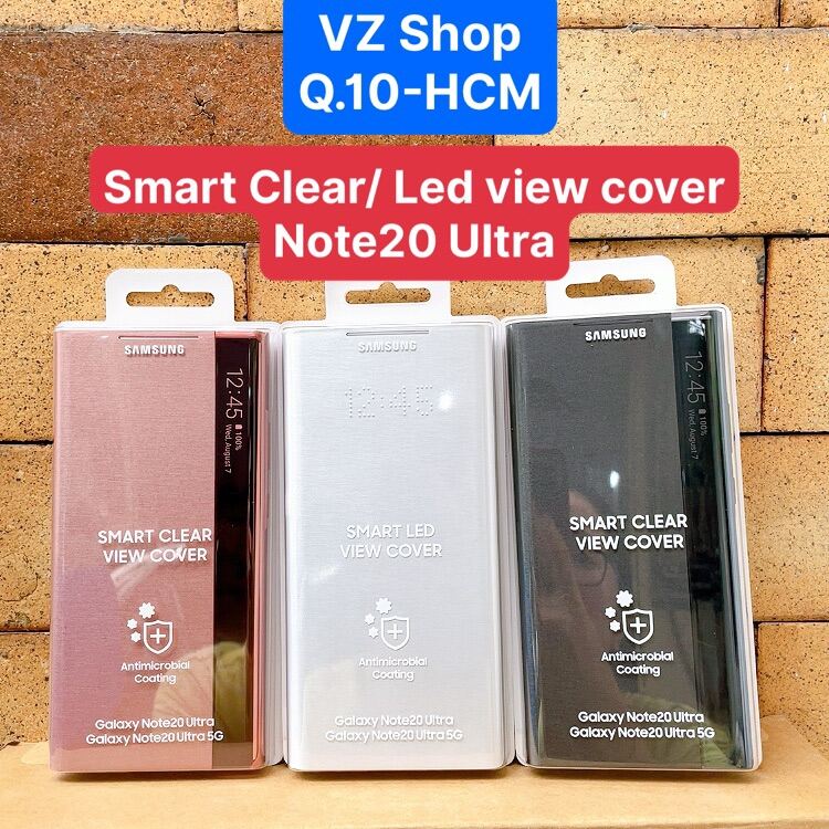 Chính hãng nguyên seal-Bao da/ốp lưng Smart Clear/ Led View Cover cho Samsung Galaxy Note20 Ultra/5G chính hãng