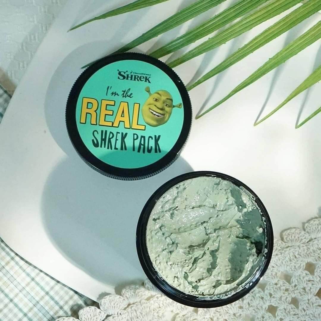 Mặt nạ tươi đất sét chiết xuất bạc hà I'm The Real Shrek Pack của Olive Young