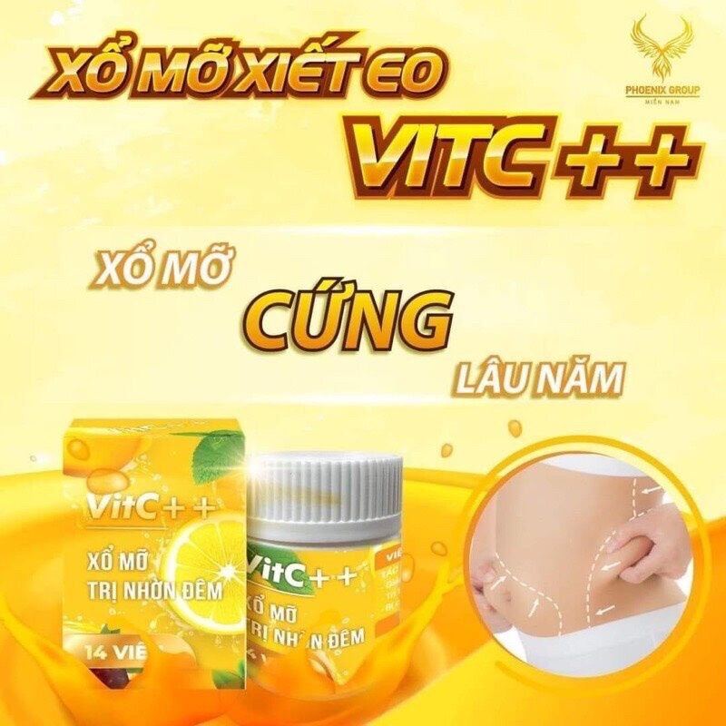 Viên xổ mỡ đêm detox vitc++chính hãng hộp 14viên