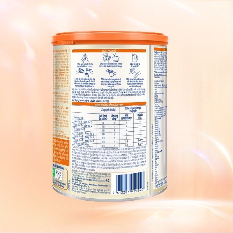 Sữa Bột Nestle Nan Infinipro A2 1 - Hộp 800g