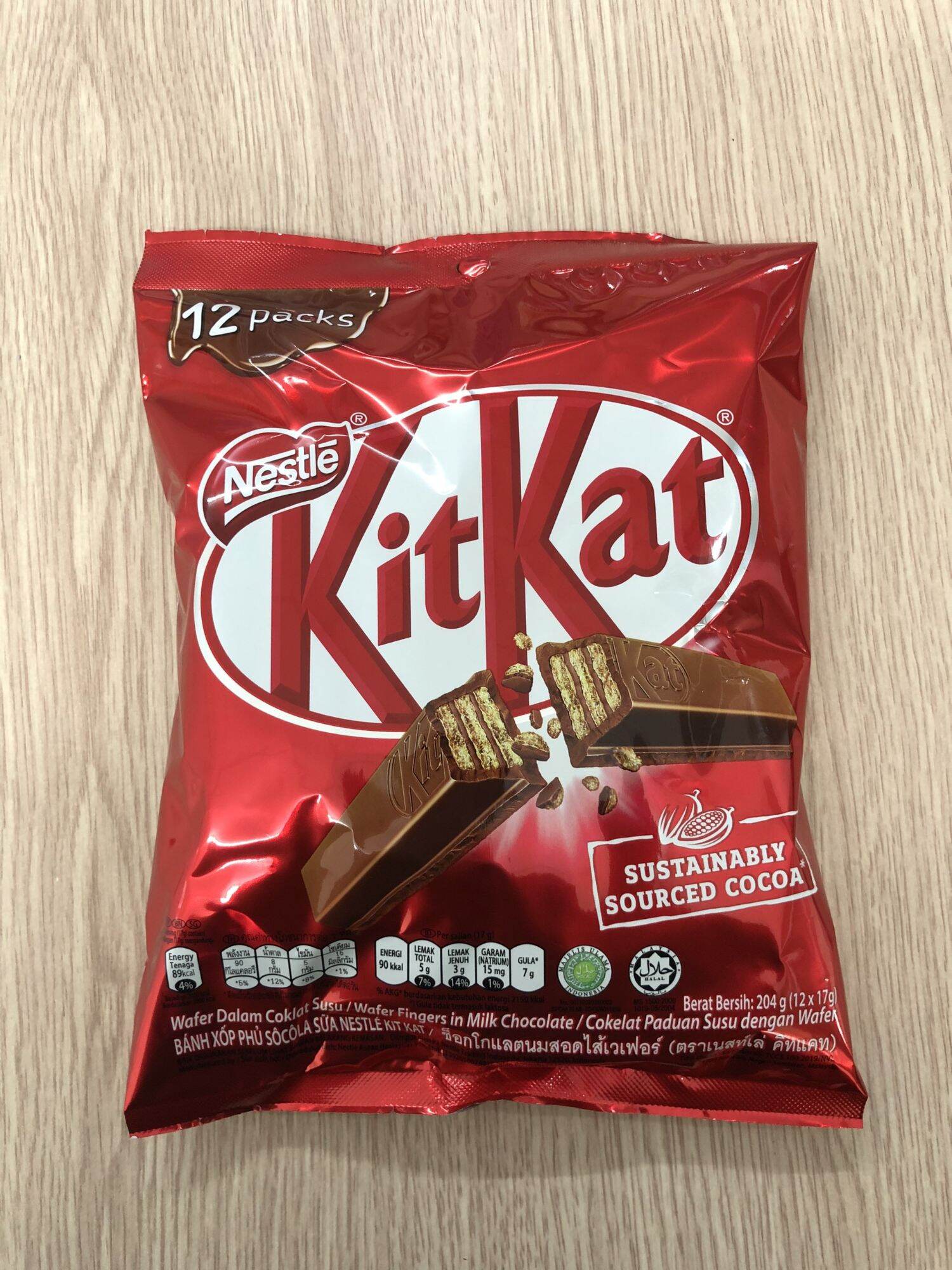 Bánh sôcôla KitKat 77k/12 thanh 204g
