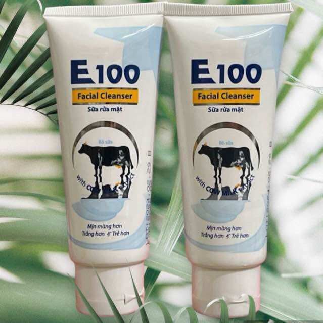 [HCM]COMBO 2 SỮA RỬA MẶT TRẮNG MỊN DA TỪ TINH CHẤT SỮA BÒ TƯƠI"E100"80ML