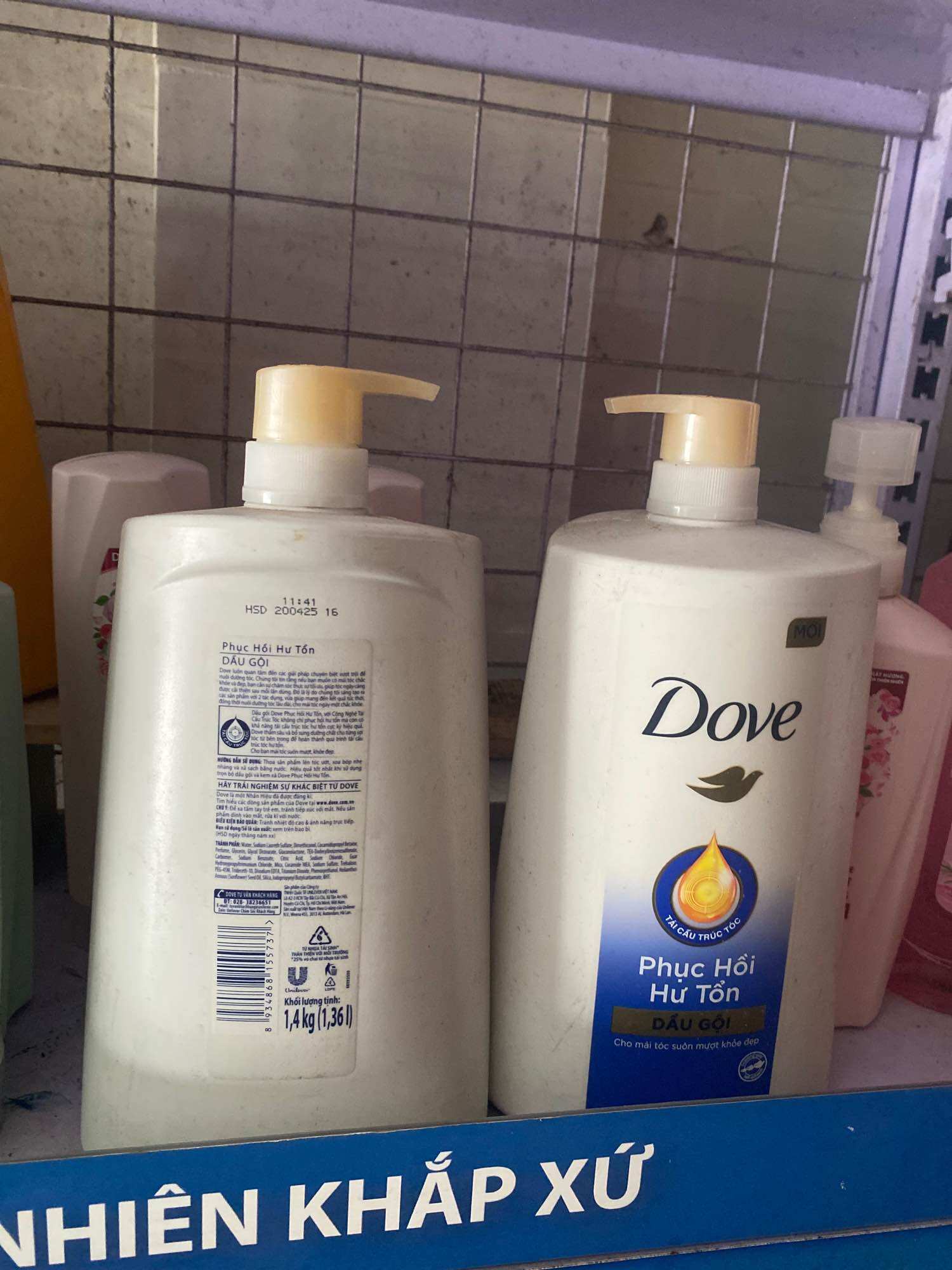 DẦU GỘI ĐẦU DOVE 1,4kg