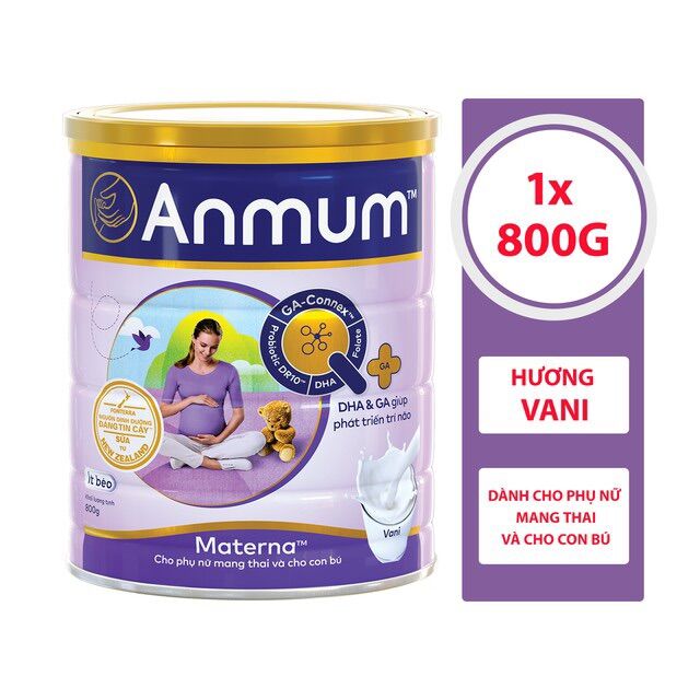 Sữa bột Anmum lon 800g vani/sô