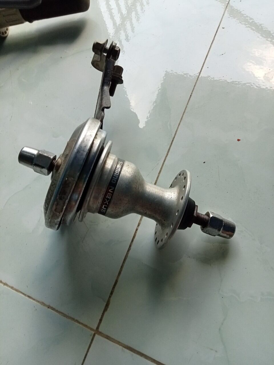 Đùm mai ơ trước xe đạp thắng bi vỏ nhôm nexus shimano japan