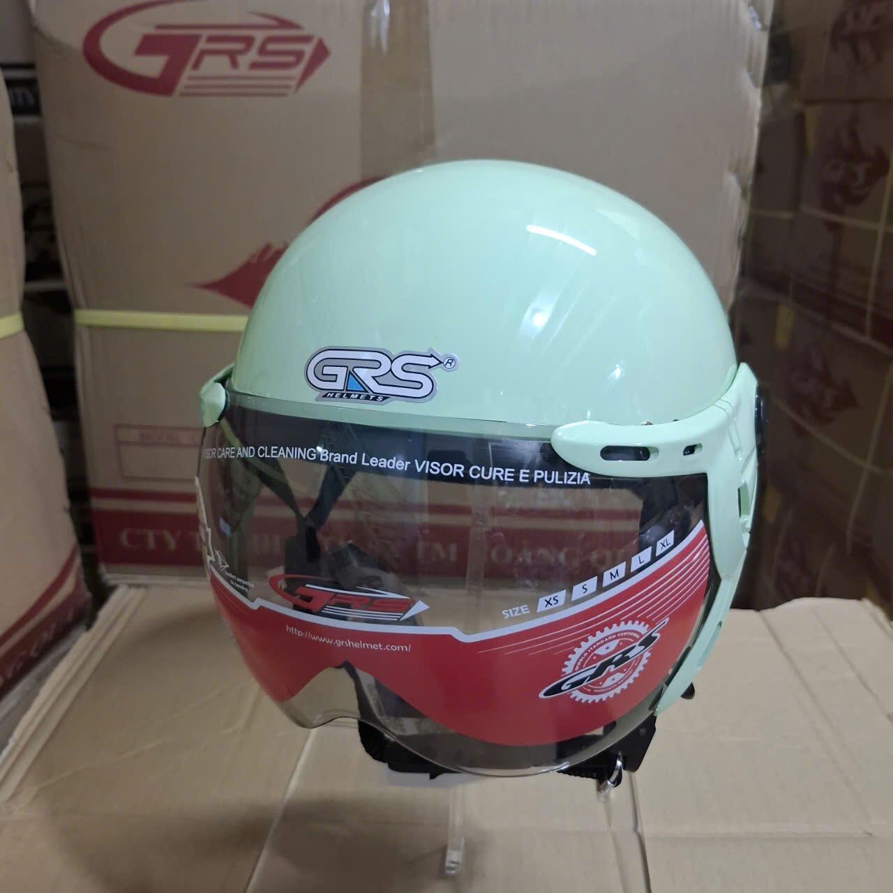 nón bảo hiểm GRS a33 KÍNH