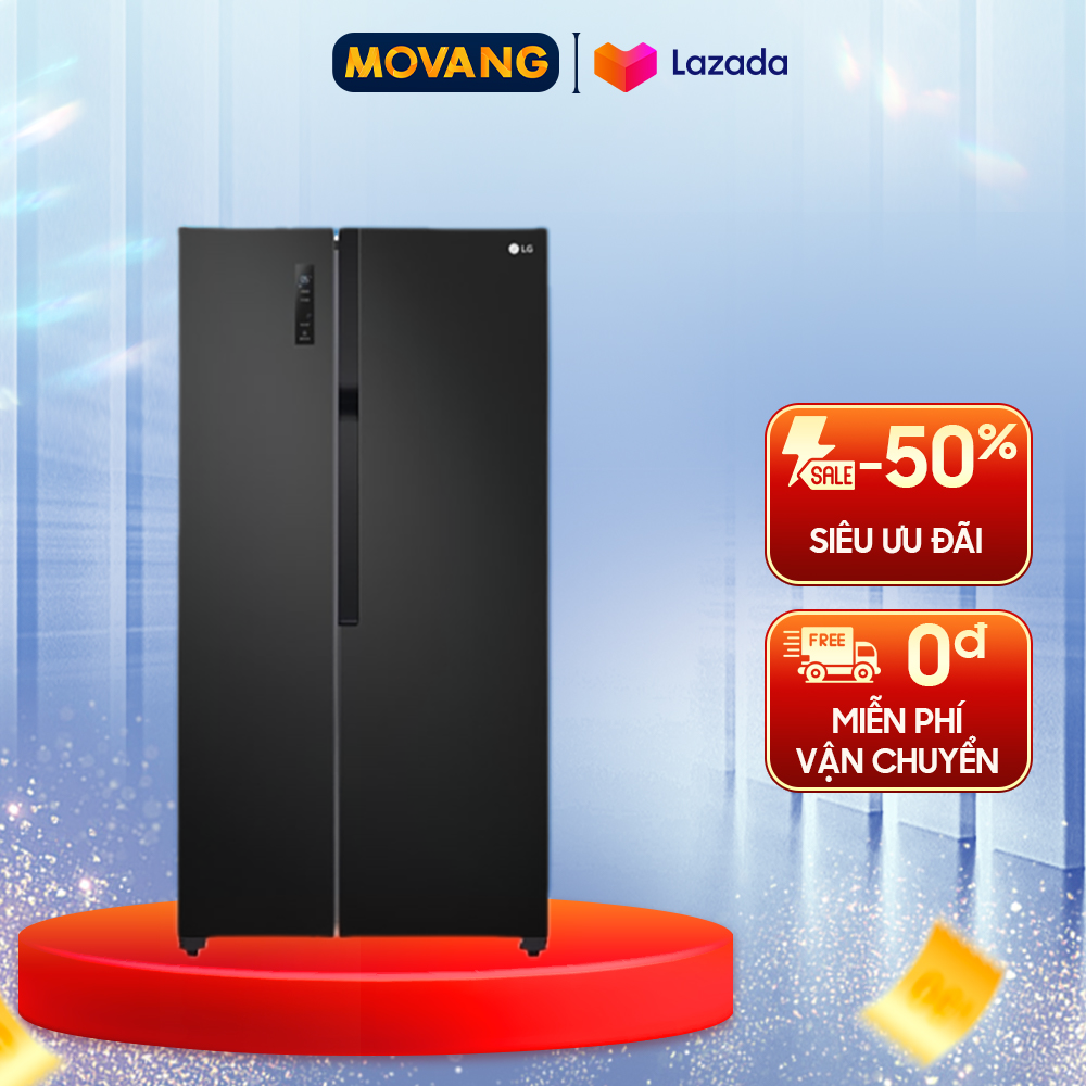 - Tủ lạnh LG Inverter 519 lít GR-B256BL - Hệ thống làm lạnh đa chiều - Bộ lọc khử mùi than hoạt tính - Bảng điều khiển bên ngoài