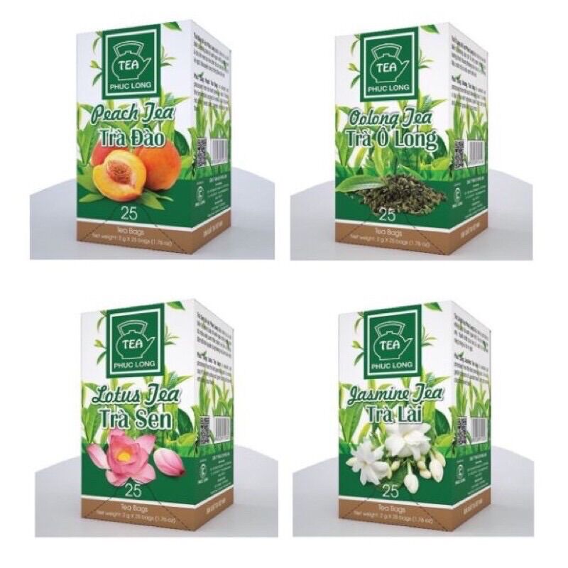 Trà túi lọc Phúc Long ( hộp 25 gói 2g)