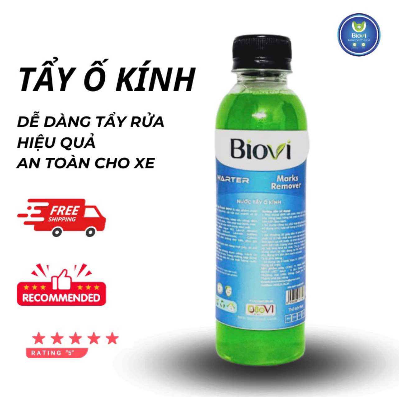 DUNG DỊCH TẨY Ố KÍNH (tặng khăn 3m + mút tẩy ố)