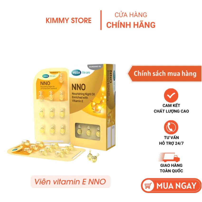 Viên dầu dưỡng da vitamin e NNO mẫu Mới