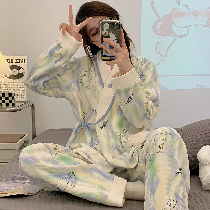 Bộ Đồ Ngủ Cho Bà Bầu Mùa Hè Modal Mỏng 8 Tháng Sau Sinh Cho Bà Bầu Mặc Ở Nhà Mùa Thu Đông Cho Bà Mẹ 