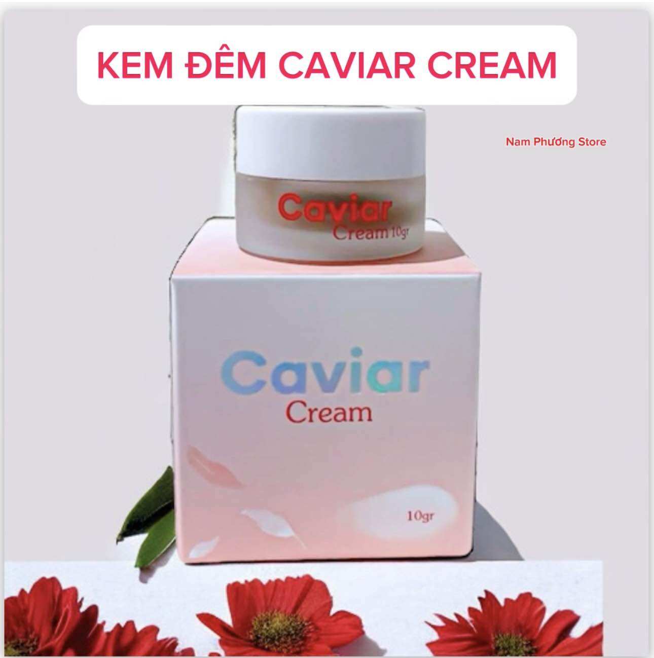 Kem đêm Caviar Cream trứng cá tầm đen - dưỡng trắng da, mờ thâm, nám, tàn nhang, đốm nâu.