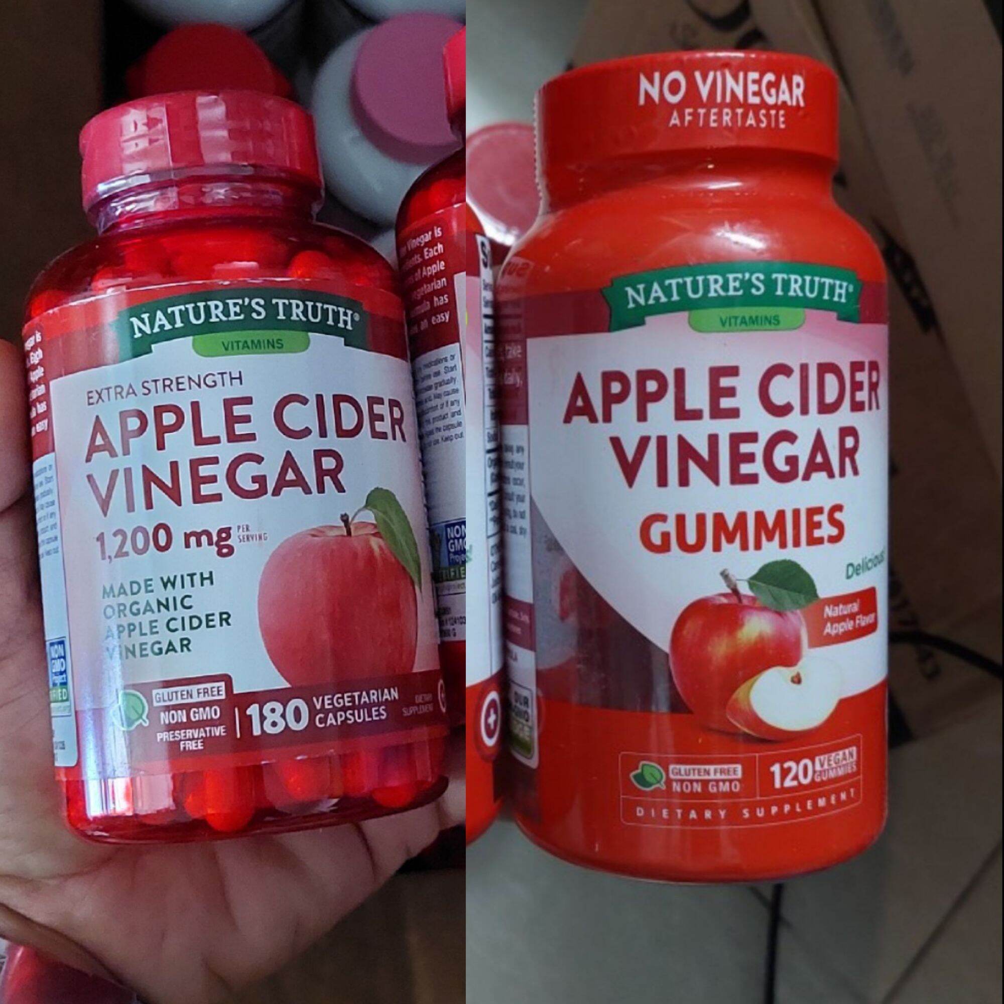 Viên/Gummi dẻo giấm táo Apple Cider Vinegar Gummies 120/180 viên