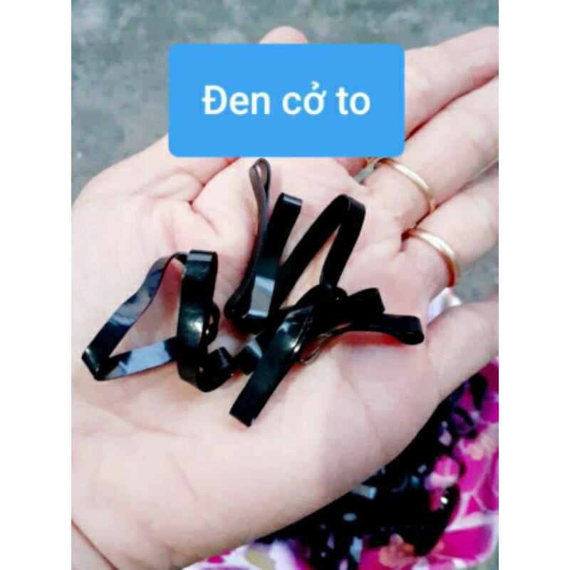 500g Thun cột tóc màu đen bản to (0.4×3cm)