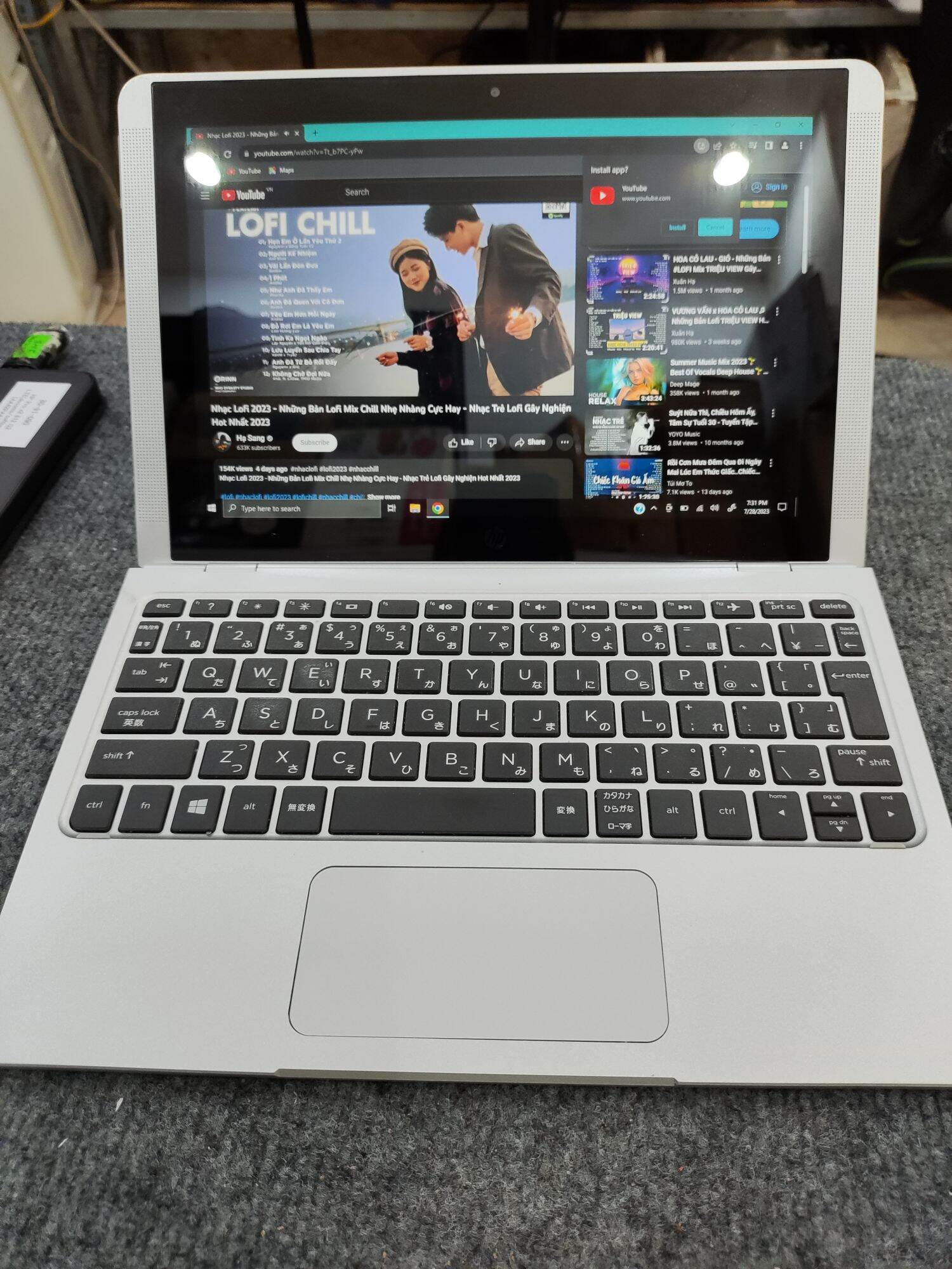 laptop mini 2 in1 hp x2 210 g2