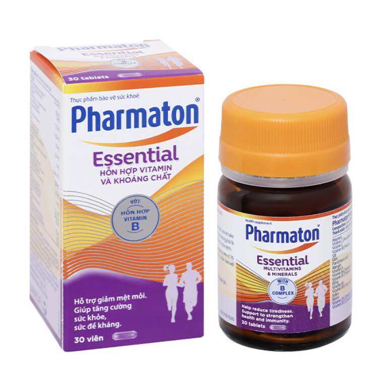 Pharmaton Essential bổ sung vitamin và khoáng chất chai 30 viên
