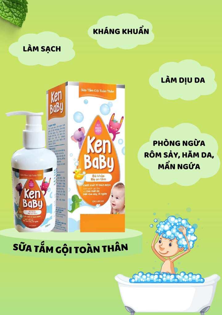 Sữa tắm gội toàn thân cho bé Ken baby