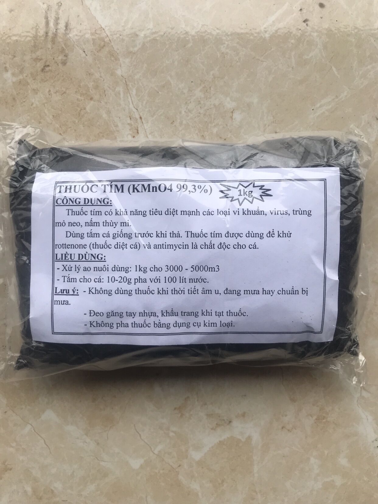 Thuốc tím kmno4 99,3%