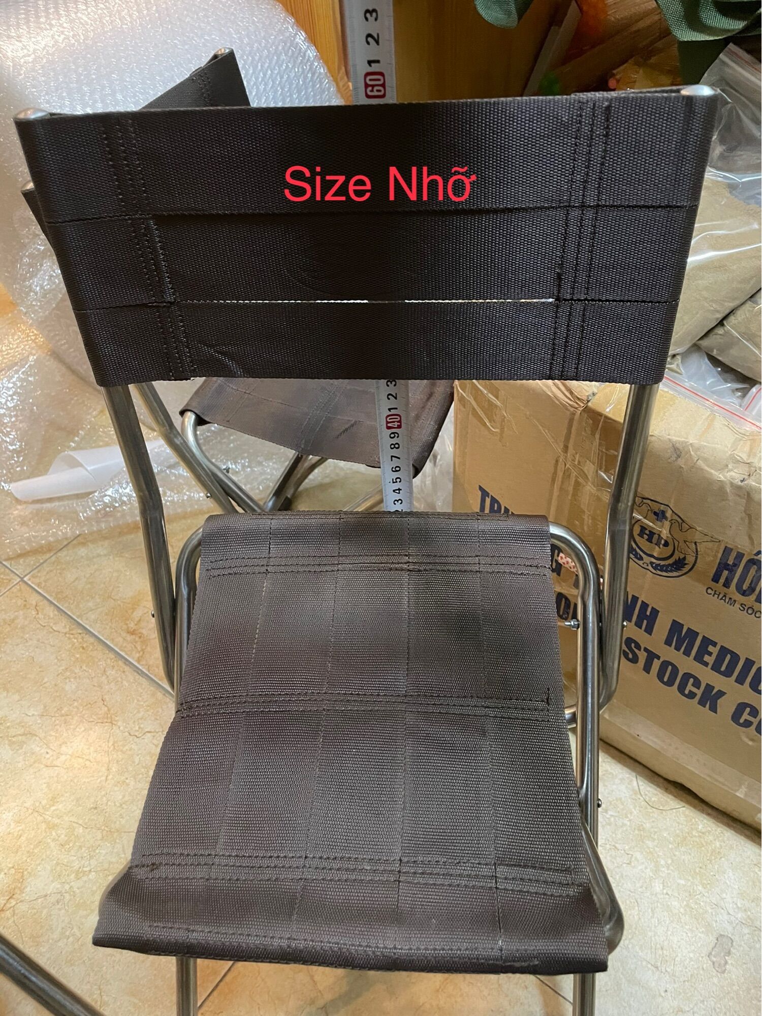 Ghế Câu Cá Inox Super To-Nhỏ